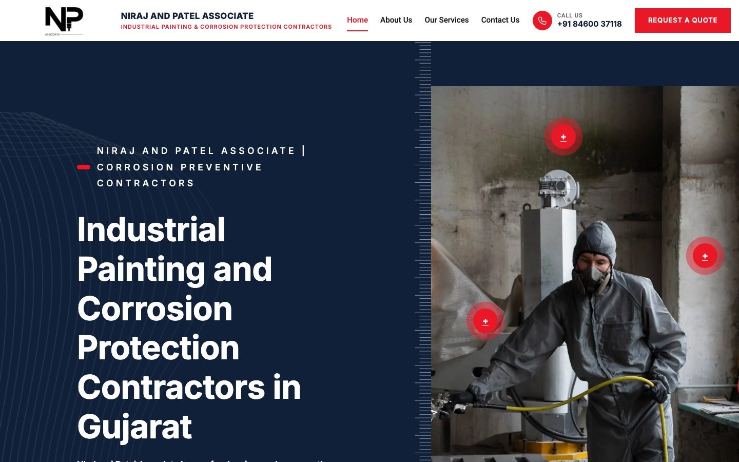 Niraj Associates website home page